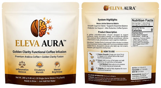 ElevaAura™ Functional Golden Clarity Coffee Infusion Pre-Order