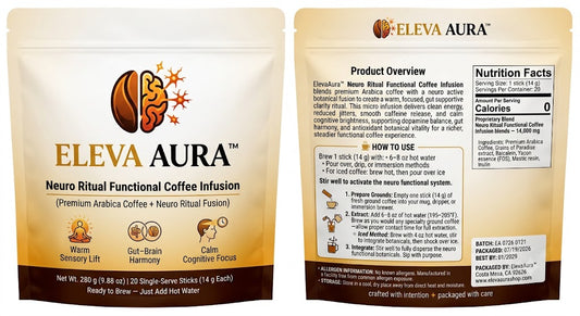 ElevaAura™ Functional Neuro Ritual Coffee Infusion Pre Order