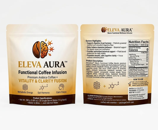 ElevaAura™ Functional Vitality & Clarity Coffee Infusion Pre-Order